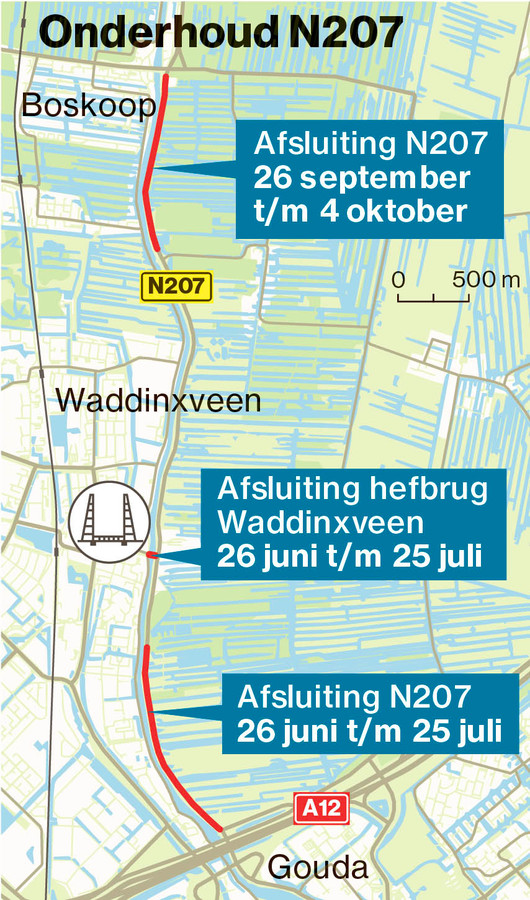 Horecazaken bij hefbrug Waddinxveen mogen terras verplaatsen of krijgen