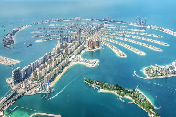Vue aérienne sur Dubaï, qui accueille de plus en plus de millionnaires du monde entier.
