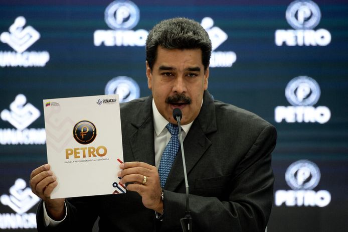 De Petro werd in 2018 met veel poeha voorgesteld door president Nicolas Maduro.