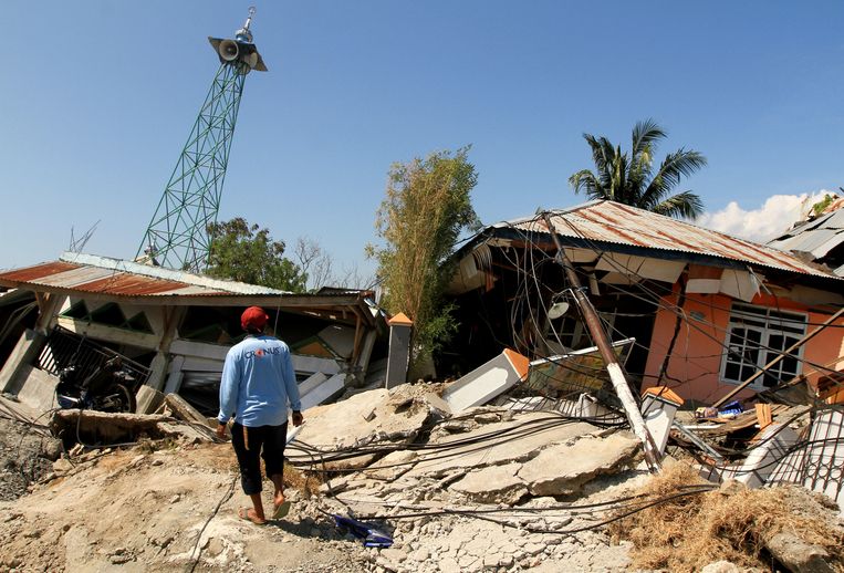 Het getroffen eiland Sulawesi. Beeld REUTERS
