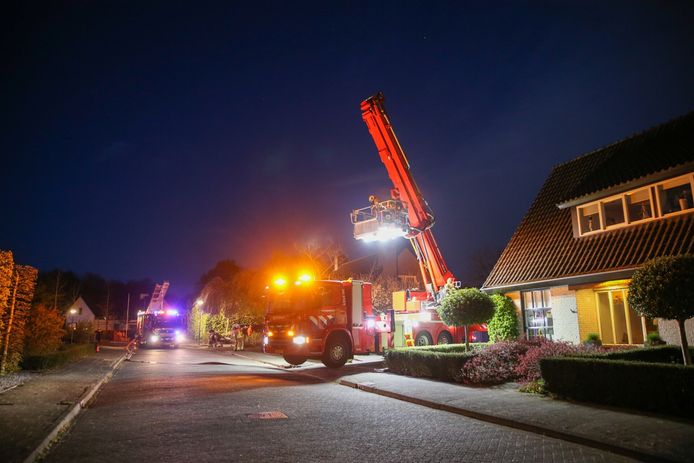De straat werd aan beide kanten afgesloten.