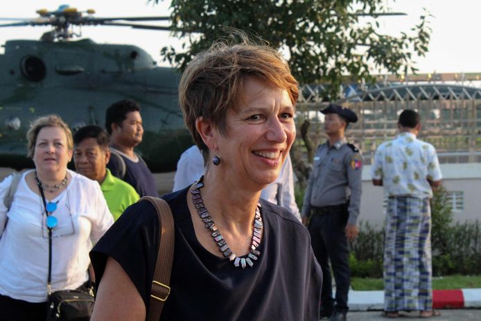 Christine Schraner Burgener, de VN-gezant voor Myanmar.