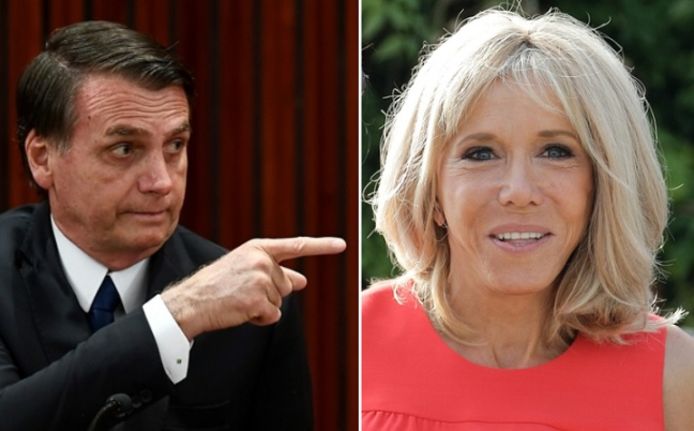 Jair Bolsonaro beledigde Brigitte Macron