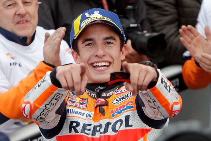 Marc Márquez stapte vandaag weer stralend op de motor.