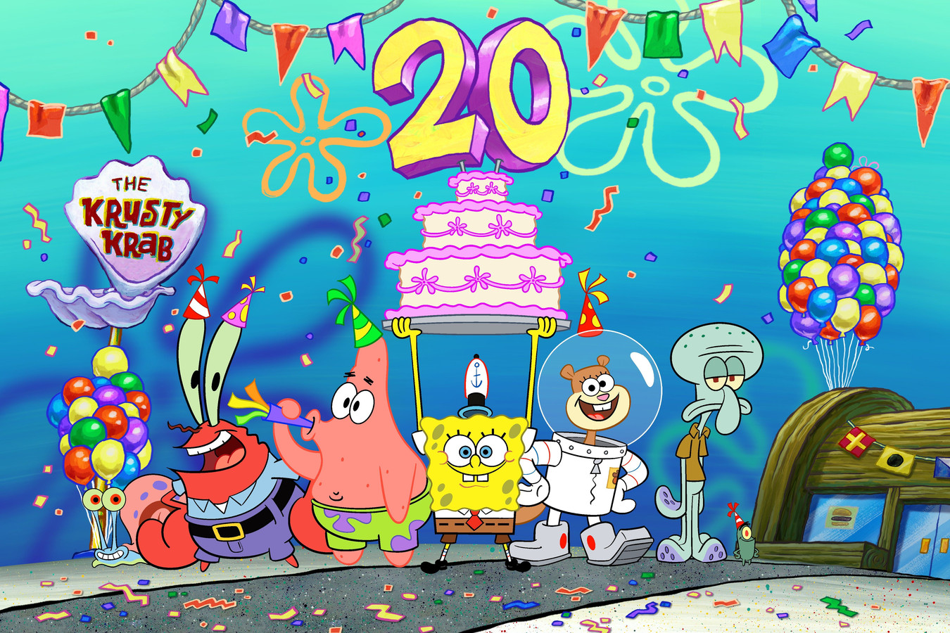 ziek Klusjesman omhelzing SpongeBob viert 20ste verjaardag: 20 totaal nutteloze feitjes over hem |  Foto | AD.nl