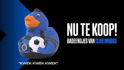 Club Brugge pakt na ruime zege in Gent uit met de verkoop van... blauw-zwarte badeendjes