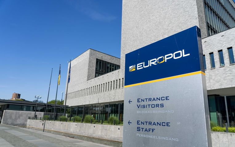  Exterieur van overheidsorganisatie Europol. Beeld Jerry Lampen / ANP