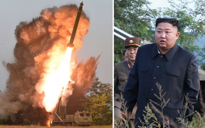 Kim Jong-Un leidde persoonlijk de test, melden staatsmedia uit Noord-Korea.