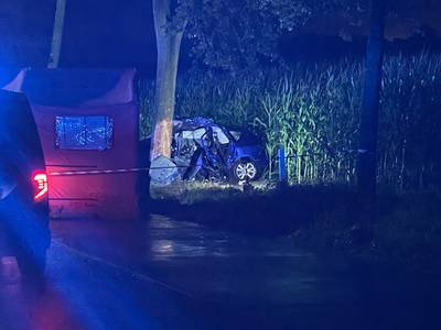 Two dead in heavy crash against tree in Wingene, third occupant flees