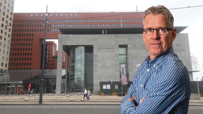 Sander Sonnemans voor de rechtbank in Rotterdam.
