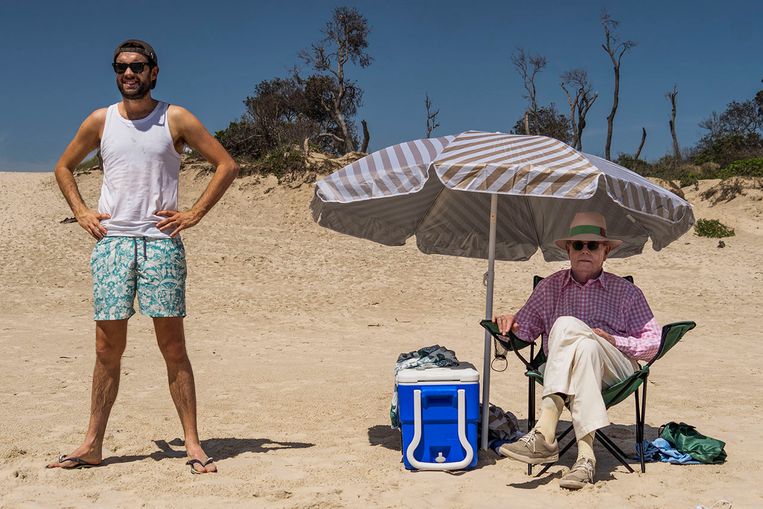 Jack Whitehall with his father in 