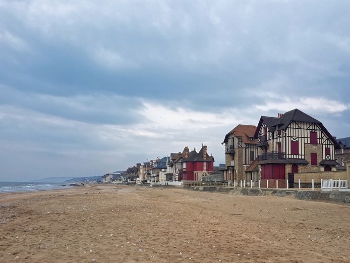 Het strand van Villers-sur-Mer.