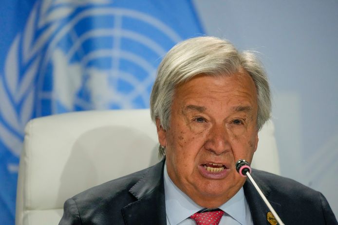 Afbeelding ter illustratie van Secretaris-generaal van de Verenigde Naties António Guterres.