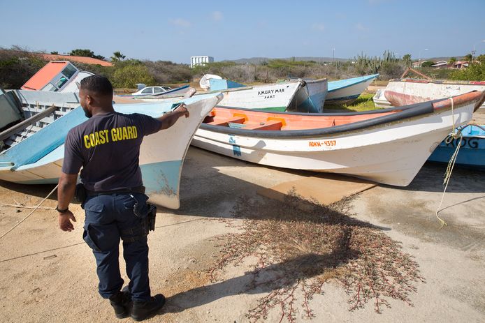 Bootjes van vluchtelingen en mensensmokkelaars die onderschept zijn door de Arubaanse kustwacht.