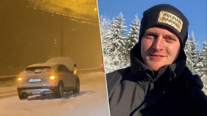 KIJK. Vlaams gezin belandde in sneeuwchaos op E25 in provincie Luik: “Als je stilvalt, is het gedaan”