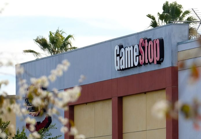 Een winkel van GameStop in Californië.