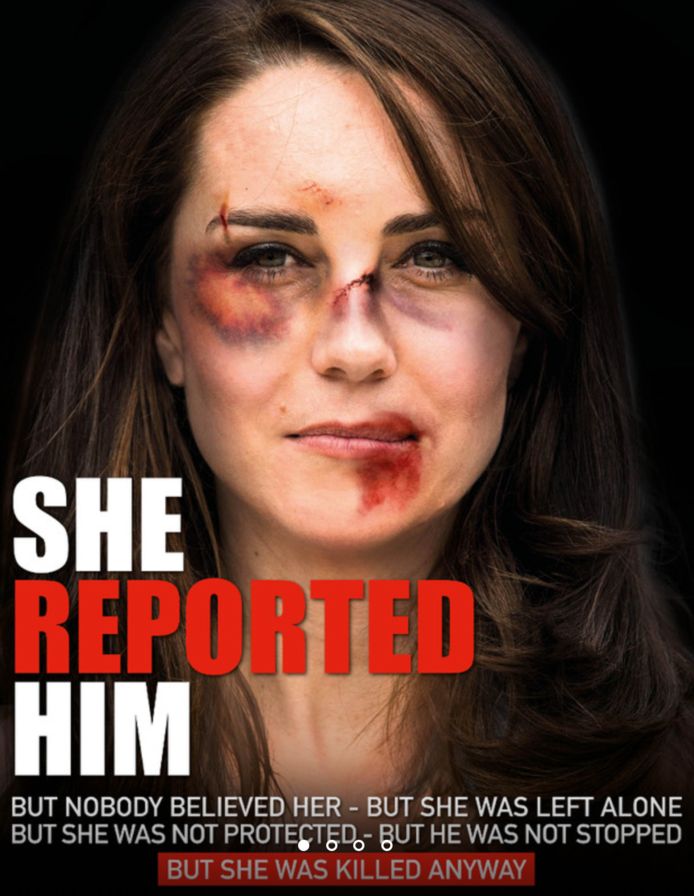 Het gezicht van Kate Middleton is te zien in de campagne.