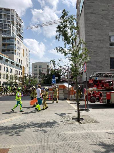 Un échafaudage s’effondre à Anvers: un mort et cinq personnes portées disparues
