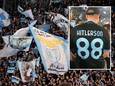Lazio-fans tijdens het duel met AS Roma.