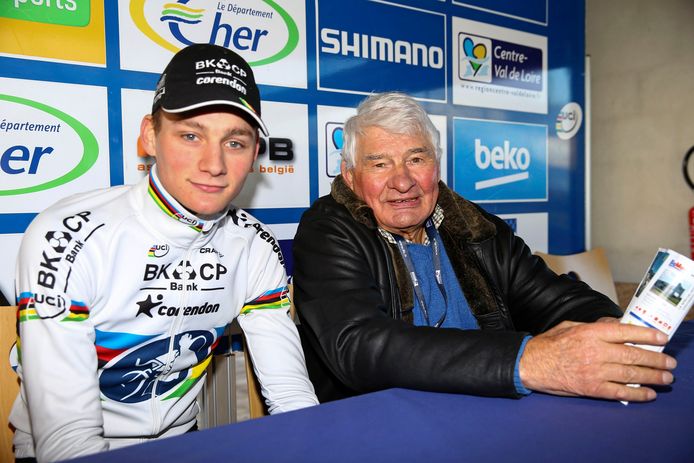 Mathieu van der Poel en Raymond Poulidor.