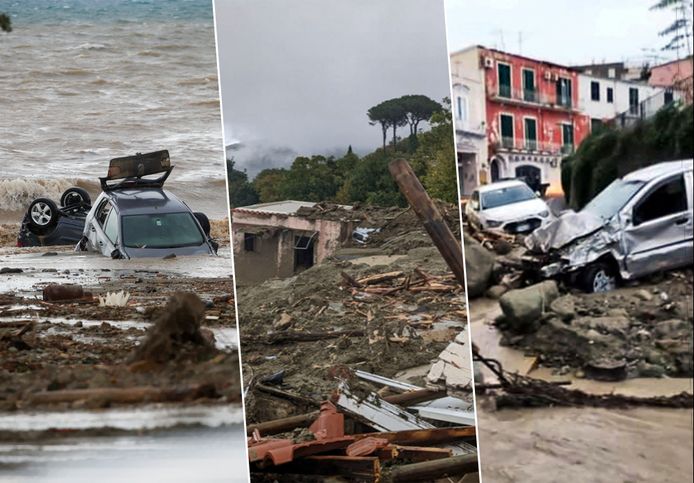 Meer dan tien mensen zijn vermist na de zware aardverschuiving op het Zuid-Italiaanse eiland Ischia.