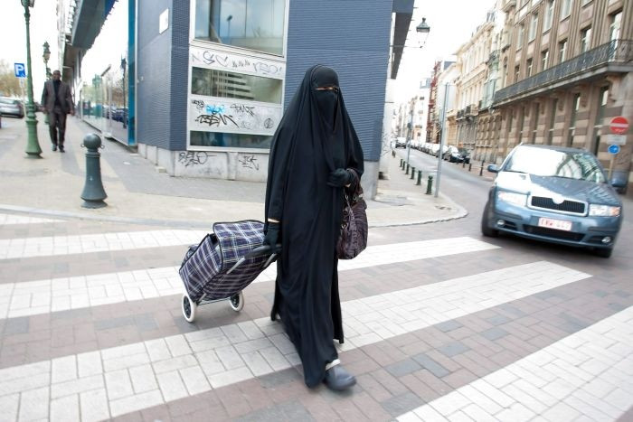 Een moslima met een boerka. Foto: EPA