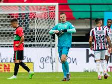 Willem II-doelman Brondeel voor een duel geschorst na rode kaart tegen NEC