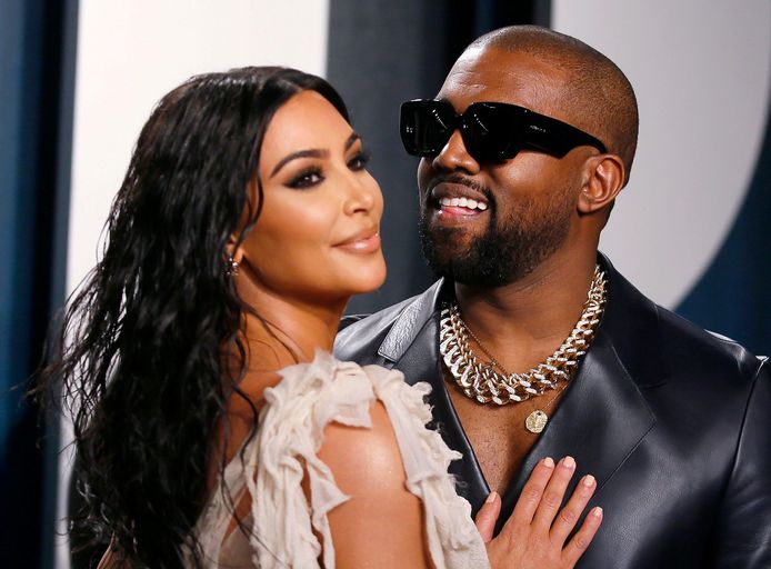 Kim  Kardashian en Kanye West.