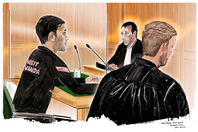 Rechtbanktekening; Eric Elich