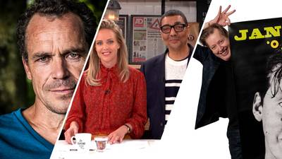 Muzikant en schrijver Jan Rot en psychiater Bram Bakker in De Ochtend Show to go