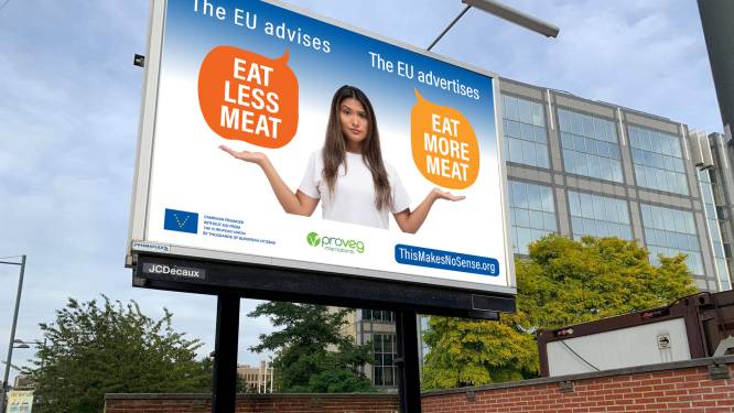 Brussel adviseert burgers vlees te minderen, terwijl het óók vlees promoot: ‘Dit slaat nergens op’