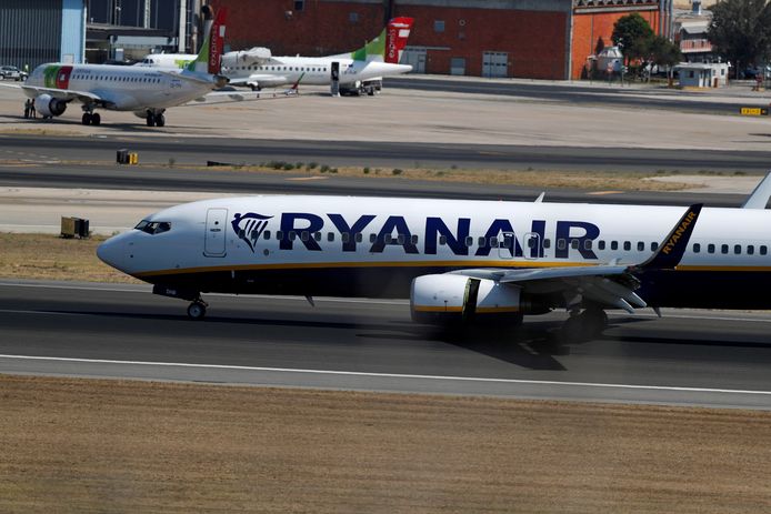 Een toestel van Ryanair.