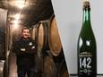 Gert Christiaens van Oud Beersel brengt met de oude Geuze Vandervelden 142 een eerbetoon aan Henri Vandervelden, die de brouwerij 142 jaar geleden oprichtte.