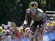Steven Kruijswijk in de laatste Tour de France tijdens de beklimming van de Super Planche des Belles Filles.