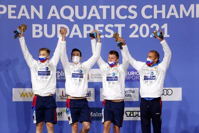 Euro de natation: la Belgique 7e du relais 4x200m libre (messieurs), la Russie sacrée