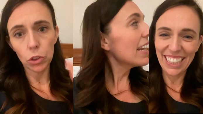 Jacinda Ardern était en train d'annoncer l'allègement des restrictions contre le Covid lorsqu'elle a été interrompue par sa petite fille, Neve.