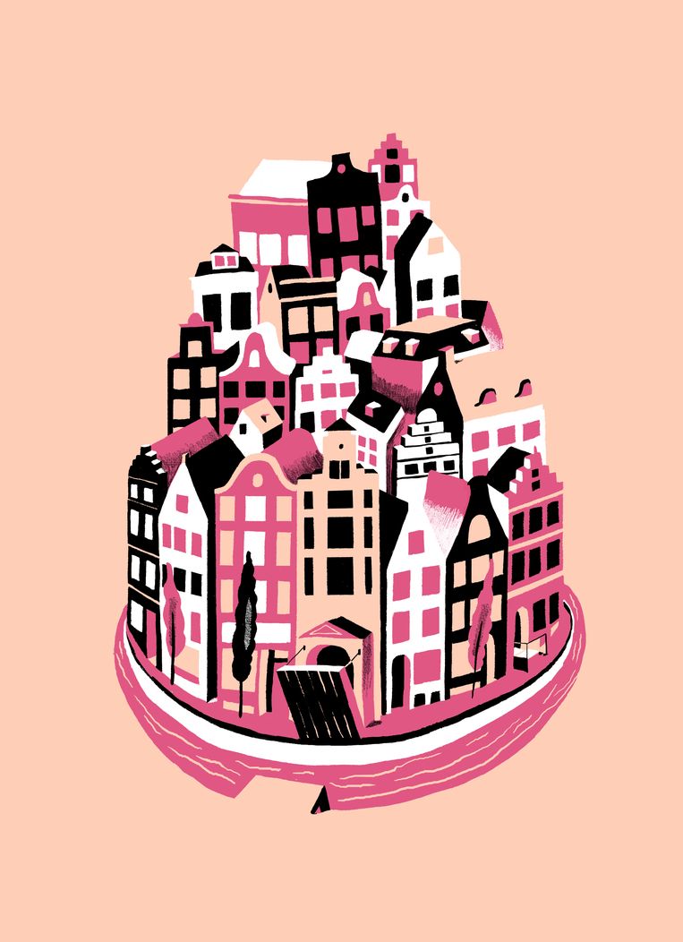 Amsterdammers mijden het overvolle centrum omdat zij het te druk vinden. Beeld Sjoerd van Leeuwen