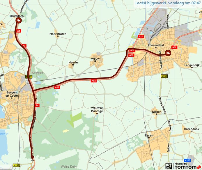 Enorme Files Op A4 En A58 Richting Antwerpen Na Ongeluk Met Busje Bij Bergen Op Zoom Zeeuws Nieuws Pzc Nl