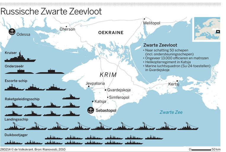 Hoe intimiderend is de Russische Zwarte Zeevloot? De Volkskrant