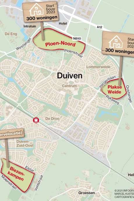 Bouw van wijk met driehonderd huizen in Duiven op losse schroeven: ‘Anders bouwen op andere plek’