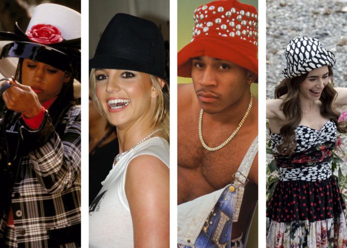 Van links naar rechts: Clueless, Britney Spears, rapper LL Cool J, Emily in Paris.