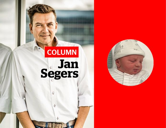 Jan Segers en baby Jules.