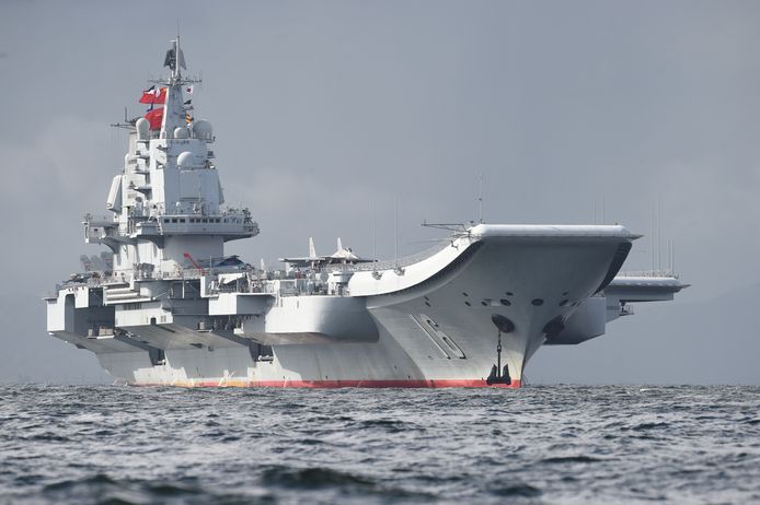 Een Chinees vliegdekschip.