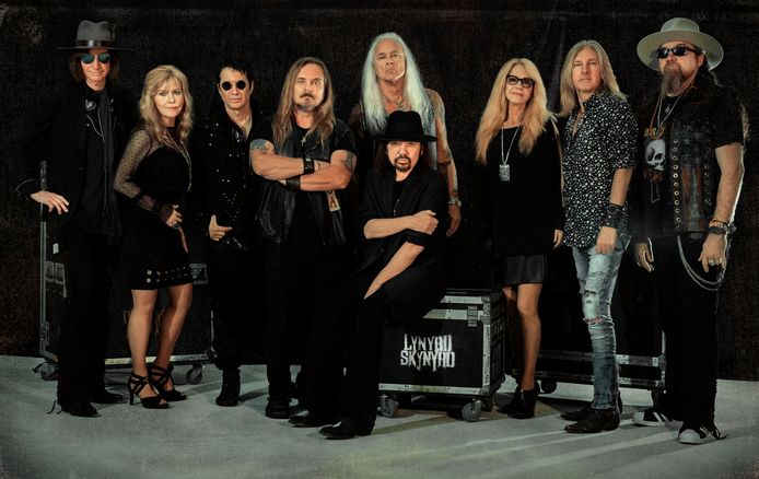 Lynyrd Skynyrd in de huidige bezetting. Foto Doltyn Snedden