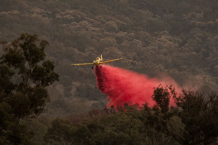 Een bosbrand ten zuiden van Canberra bedreigt de Australische hoofdstad.