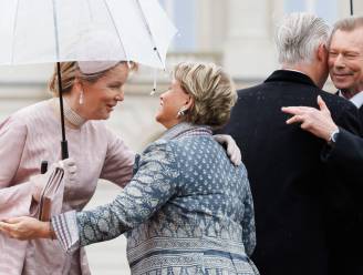 Groothertog Henri en groothertogin Maria Teresa van Luxemburg beginnen driedaags staatsbezoek aan België