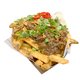 Saus verbindt. Ook de rendang met de patat