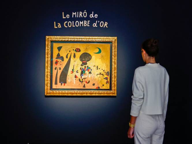Schilderij van Miró geveild voor 20,7 miljoen euro in Parijs