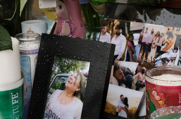 Foto's van de slachtoffers die op Moederdag overleden bij de schietpartij in Colorado Springs.
