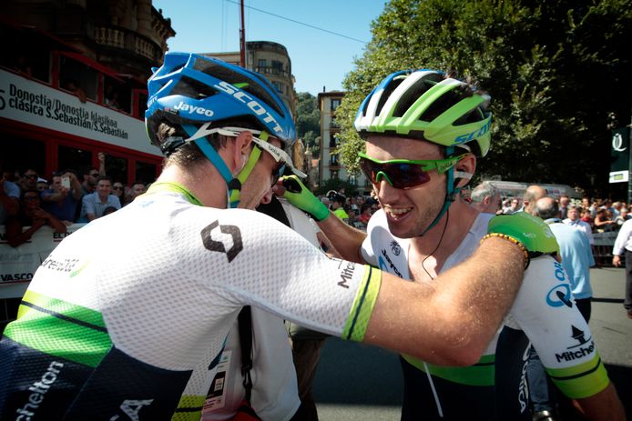 Simon (links) en Adam Yates.